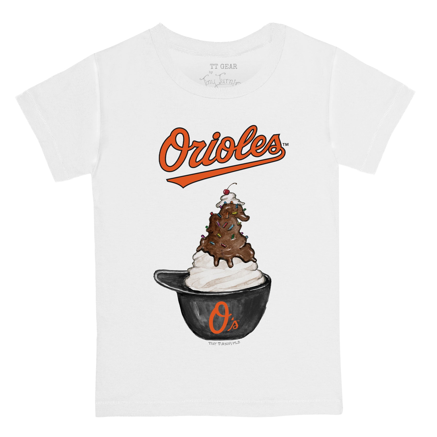 Baltimore Orioles Sundae Helmet Tee Shirt