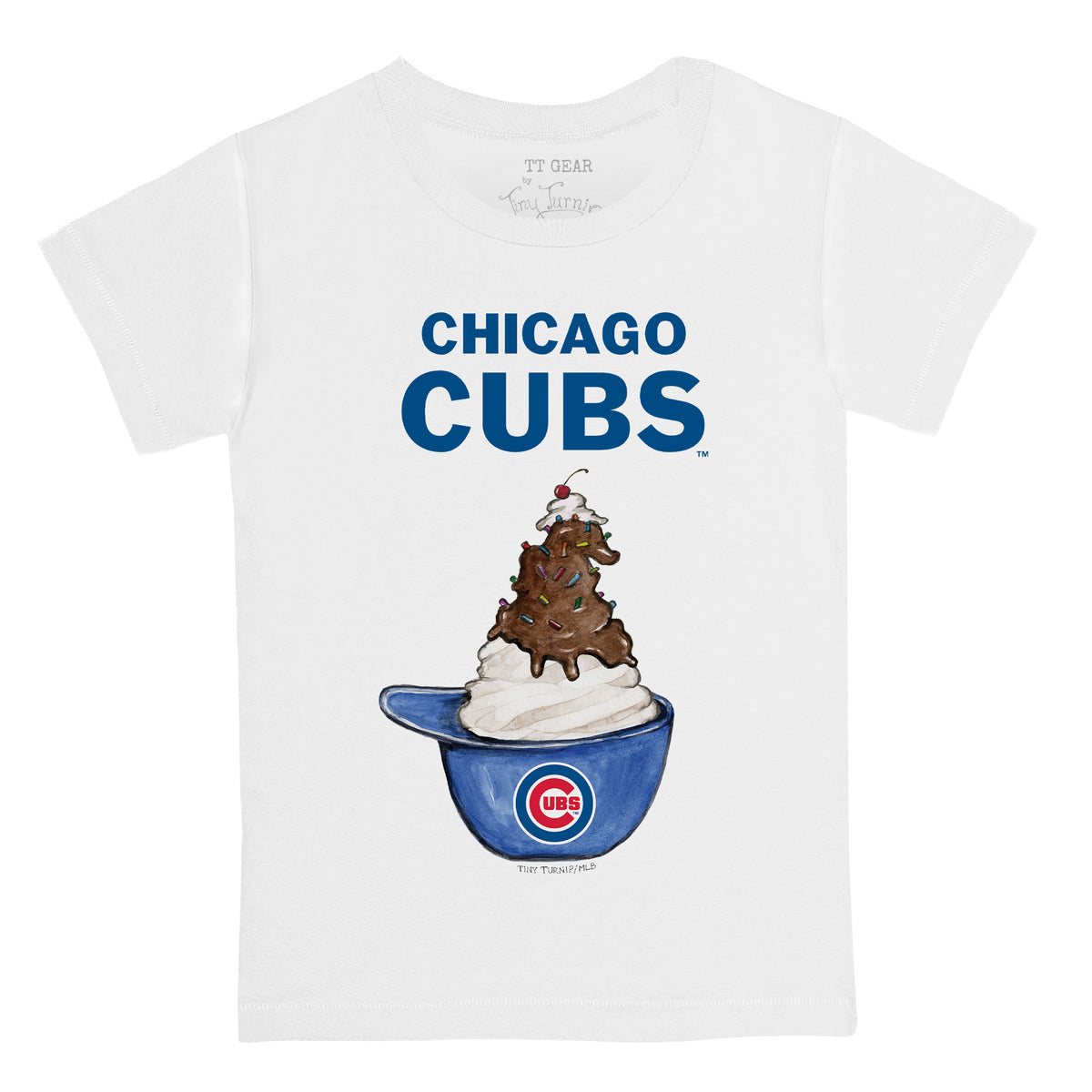 Chicago Cubs Sundae Helmet Kid's Tee Shirt
