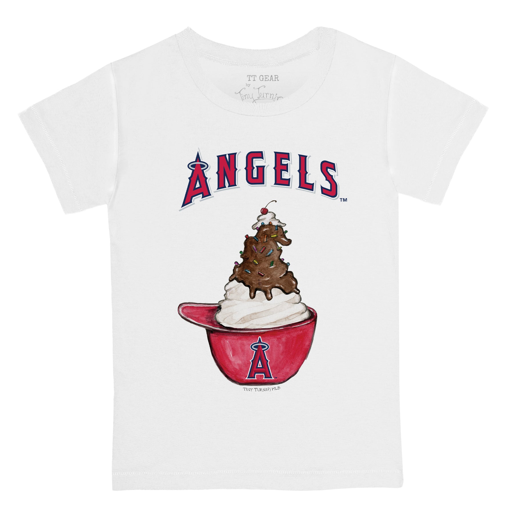 Los Angeles Angels Sundae Helmet Kid's Tee Shirt