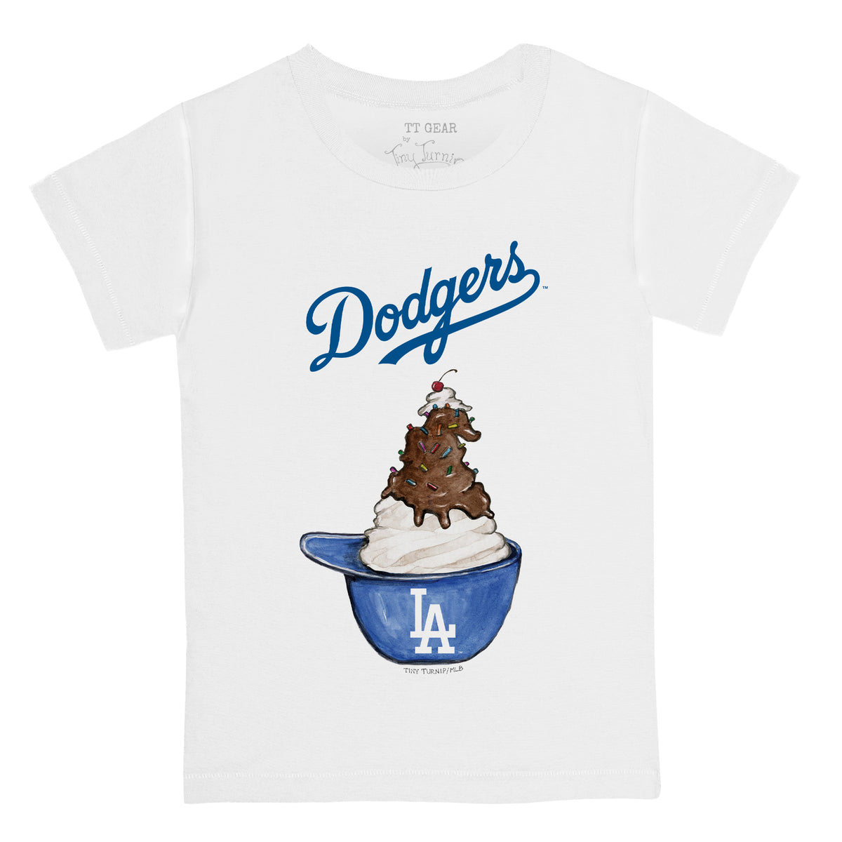 Los Angeles Dodgers Sundae Helmet Kid's Tee Shirt