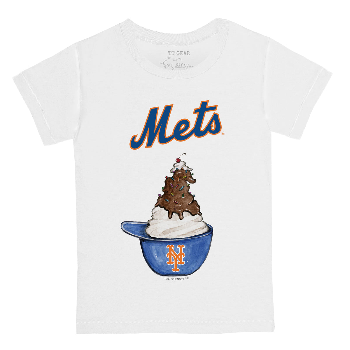 New York Mets Sundae Helmet Kid's Tee Shirt