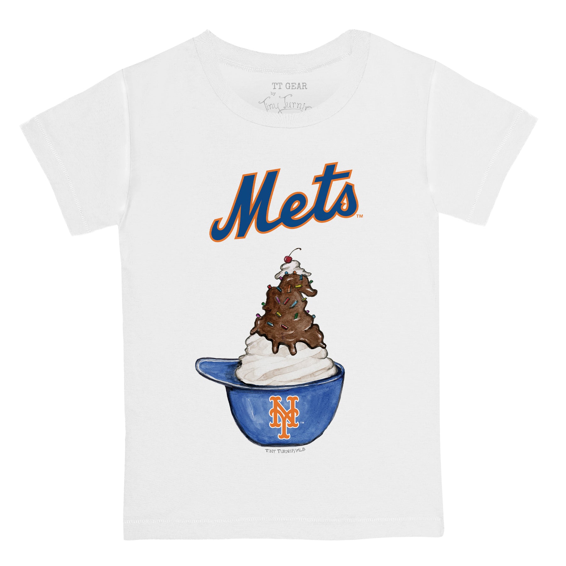 New York Mets Sundae Helmet Kid's Tee Shirt