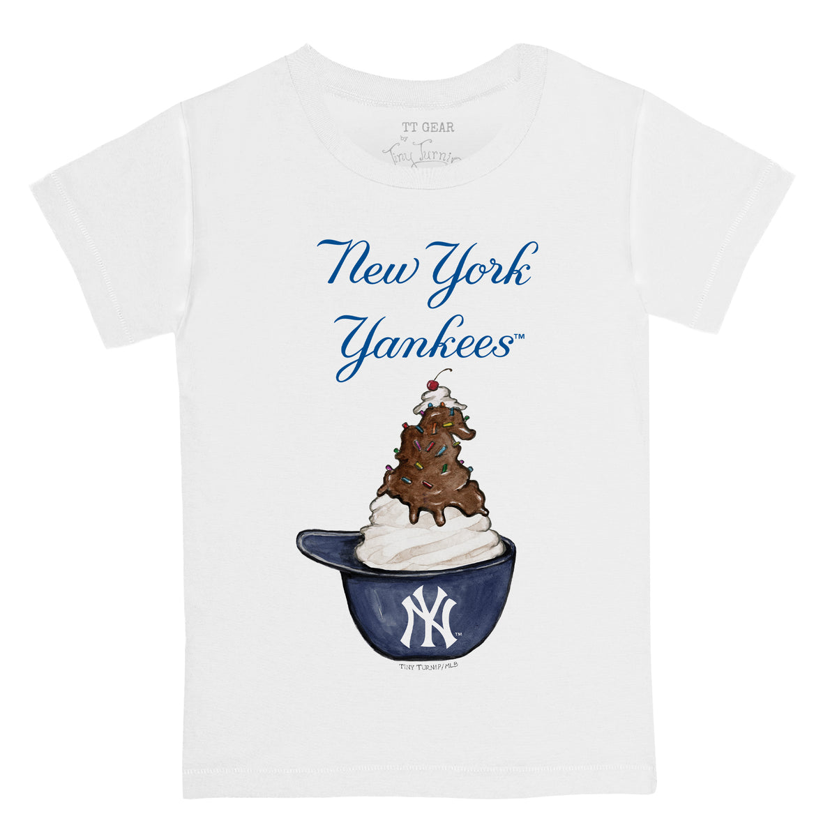 New York Yankees Sundae Helmet Tee Shirt