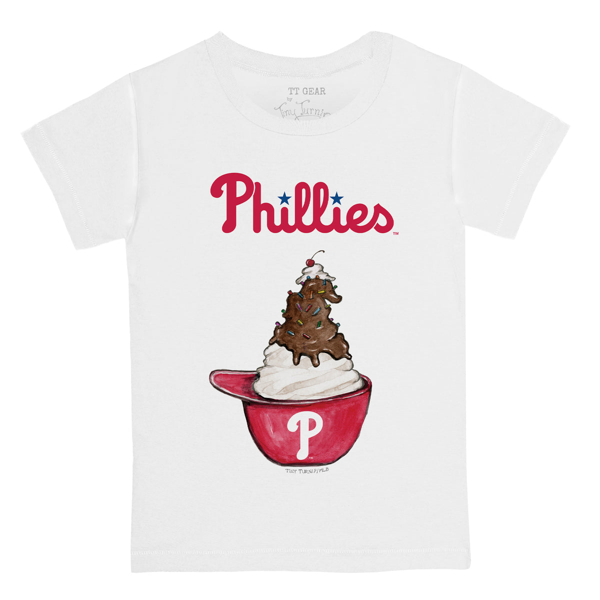 Philadelphia Phillies Sundae Helmet Kid's Tee Shirt