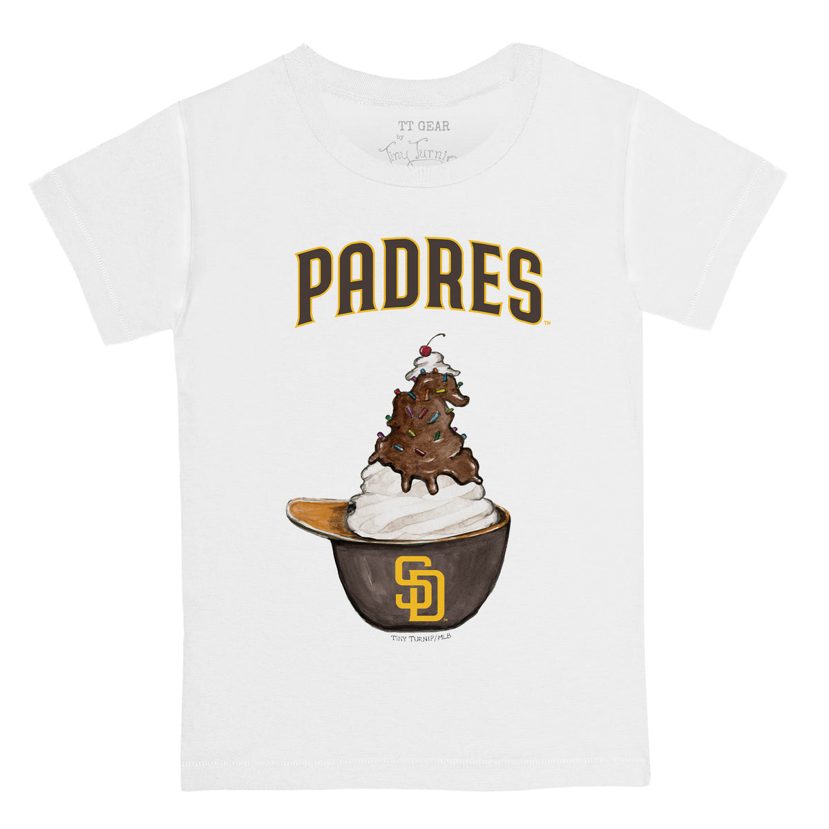 San Diego Padres Sundae Helmet Kid's Tee Shirt
