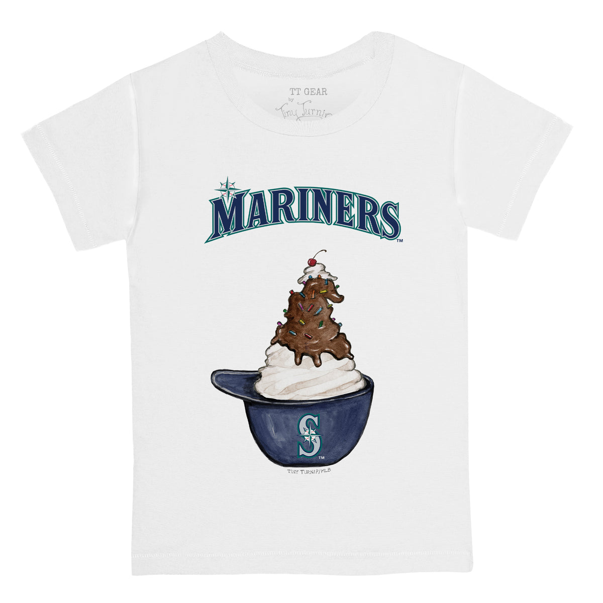 Seattle Mariners Sundae Helmet Kid's Tee Shirt