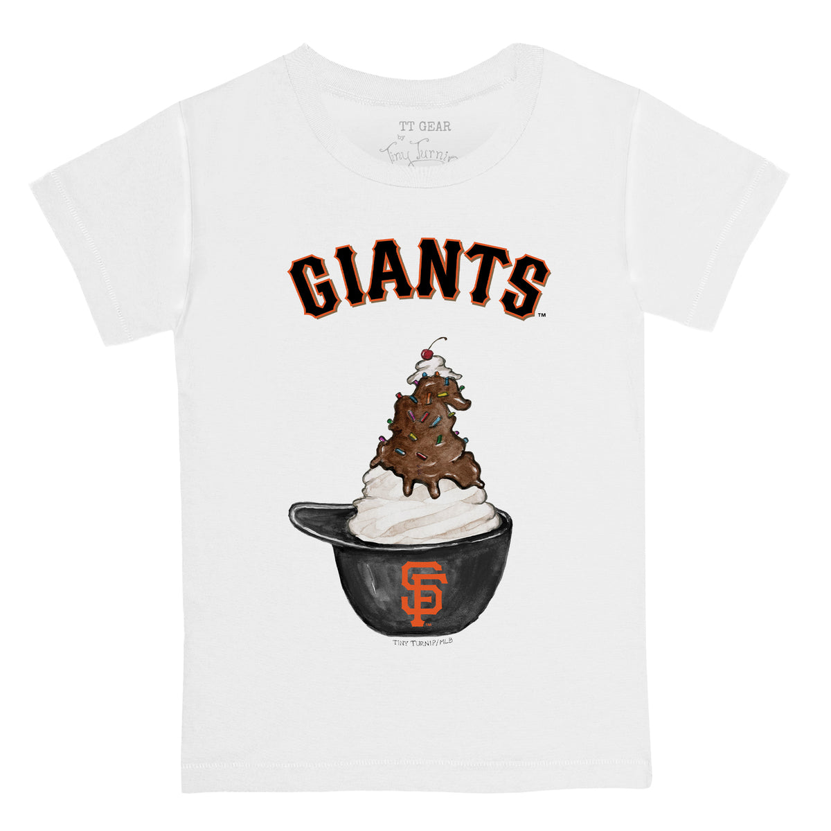 San Francisco Giants Sundae Helmet Kid's Tee Shirt