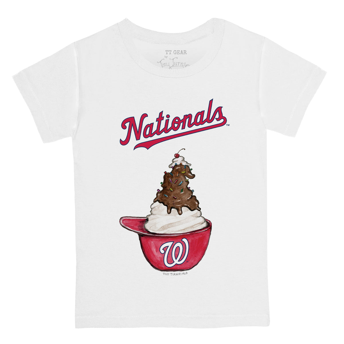 Washington Nationals Sundae Helmet Tee Shirt