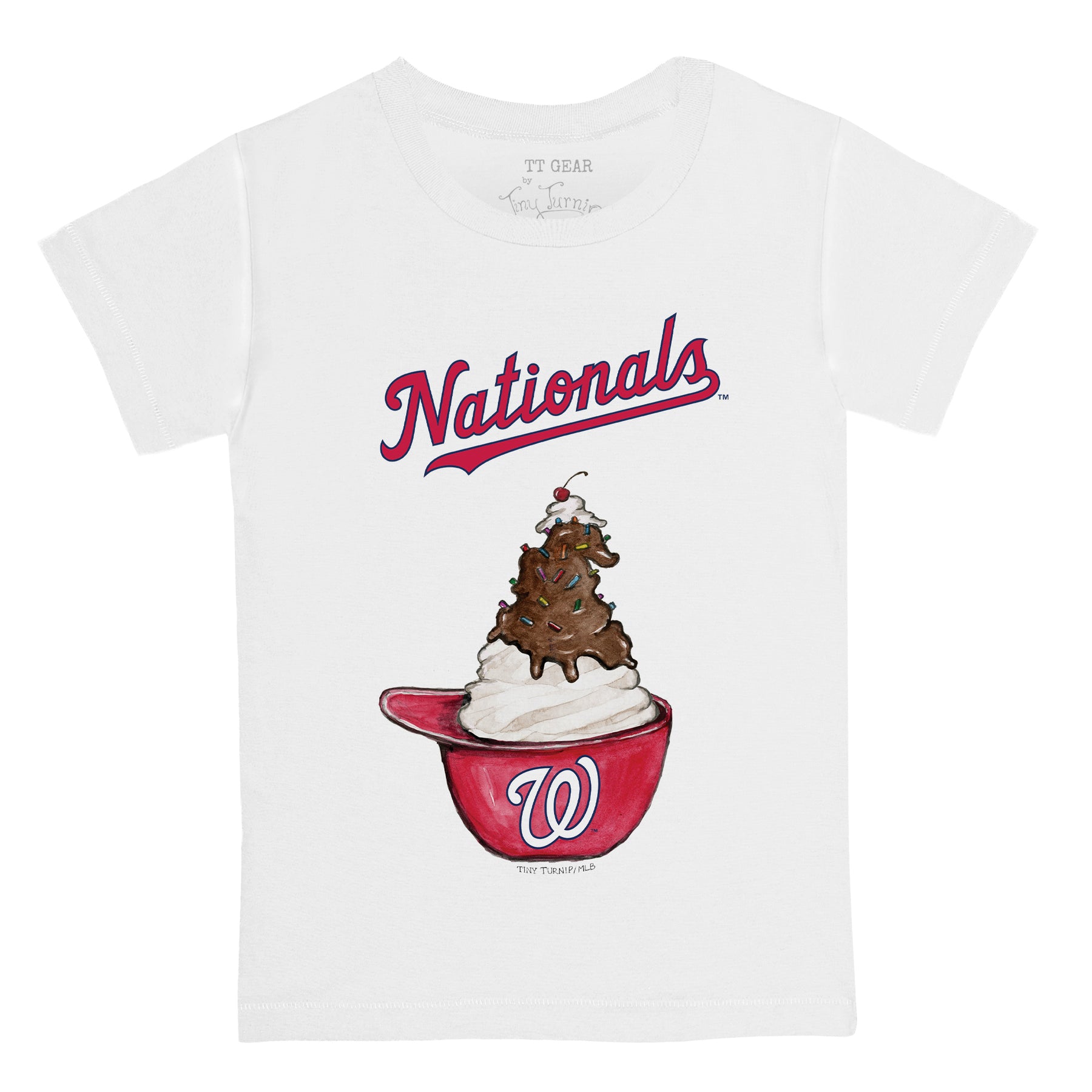 Washington Nationals Sundae Helmet Kid's Tee Shirt