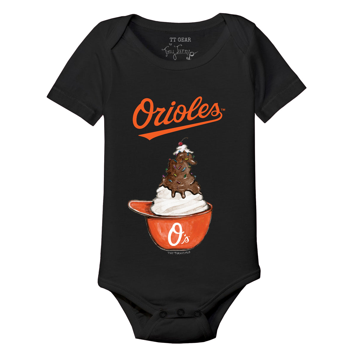 Baltimore Orioles Sundae Helmet Short Sleeve Snapper