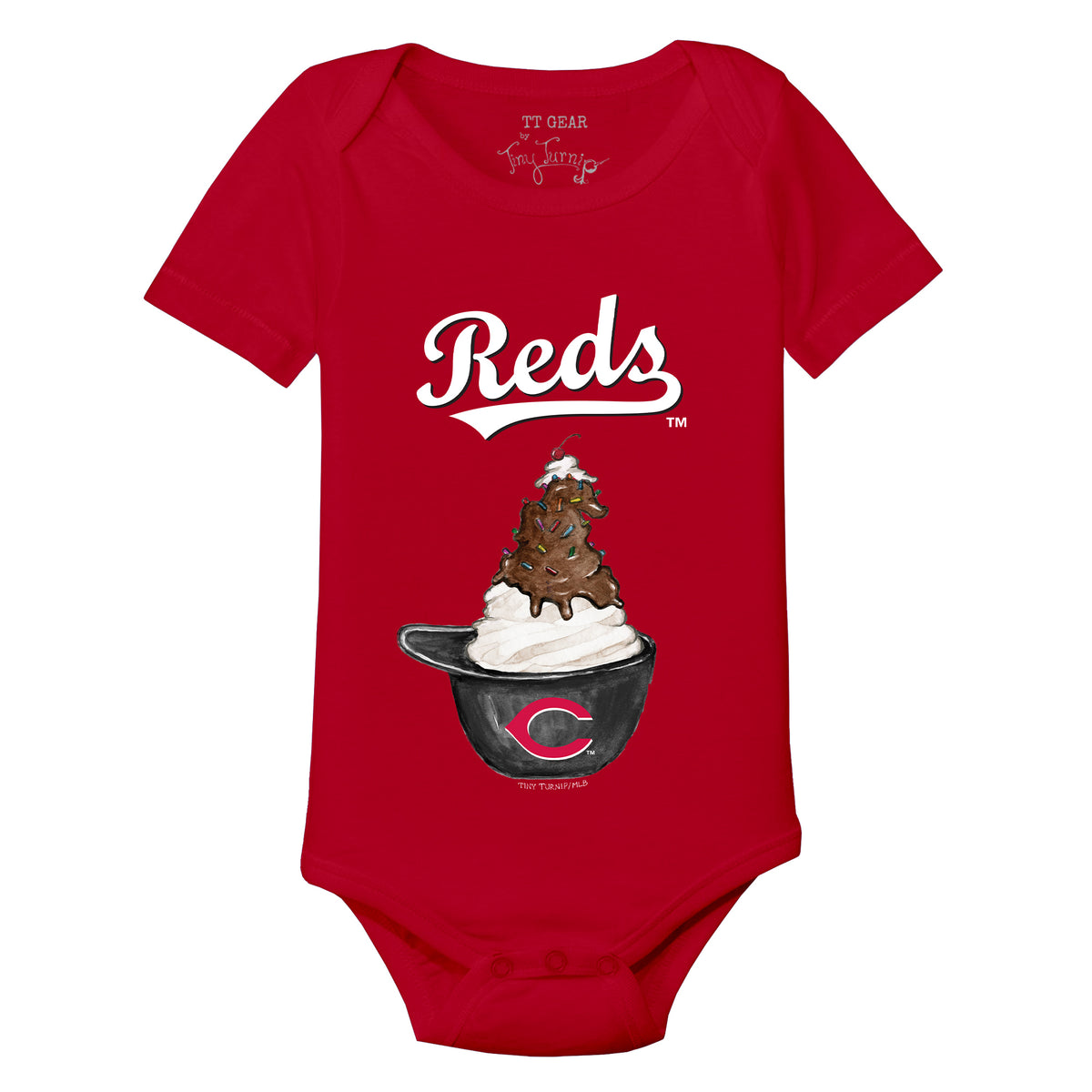 Cincinnati Reds Sundae Helmet Short Sleeve Snapper
