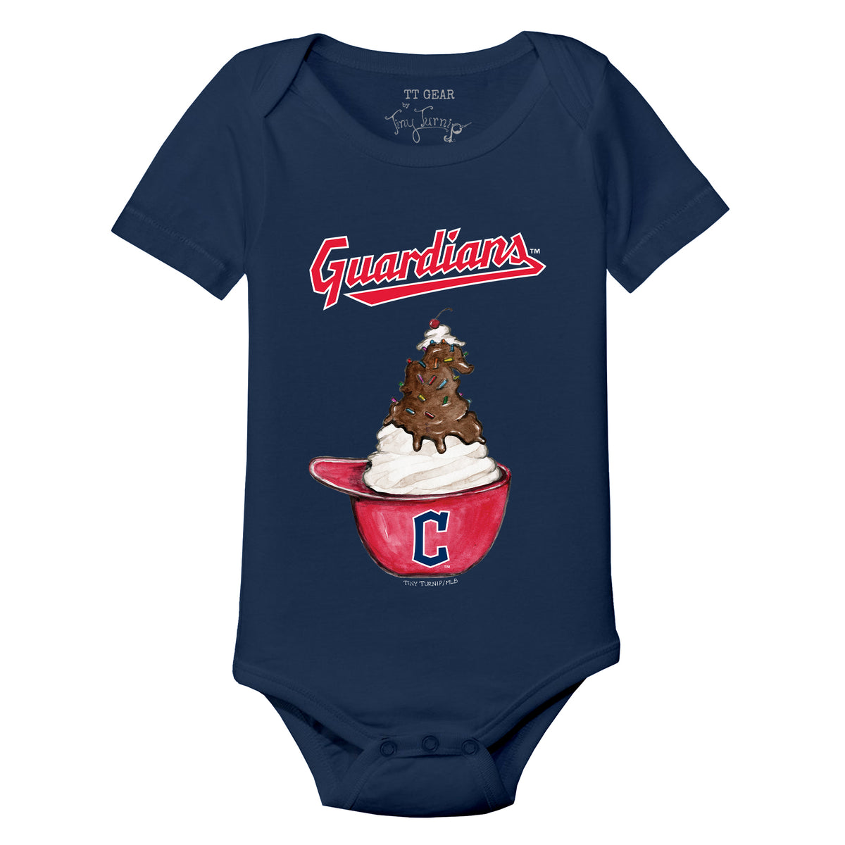 Cleveland Guardians Sundae Helmet Short Sleeve Snapper