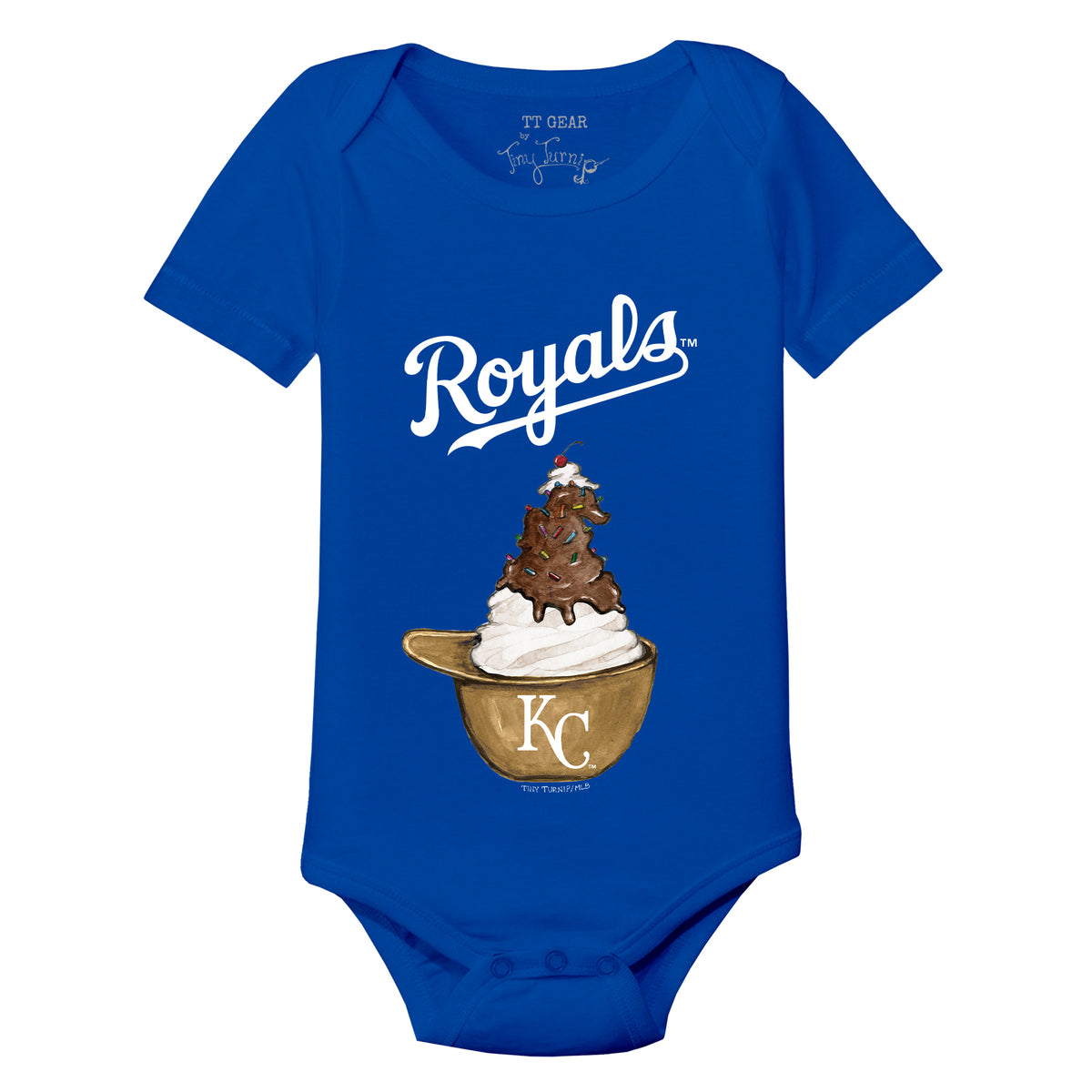 Kansas City Royals Sundae Helmet Short Sleeve Snapper