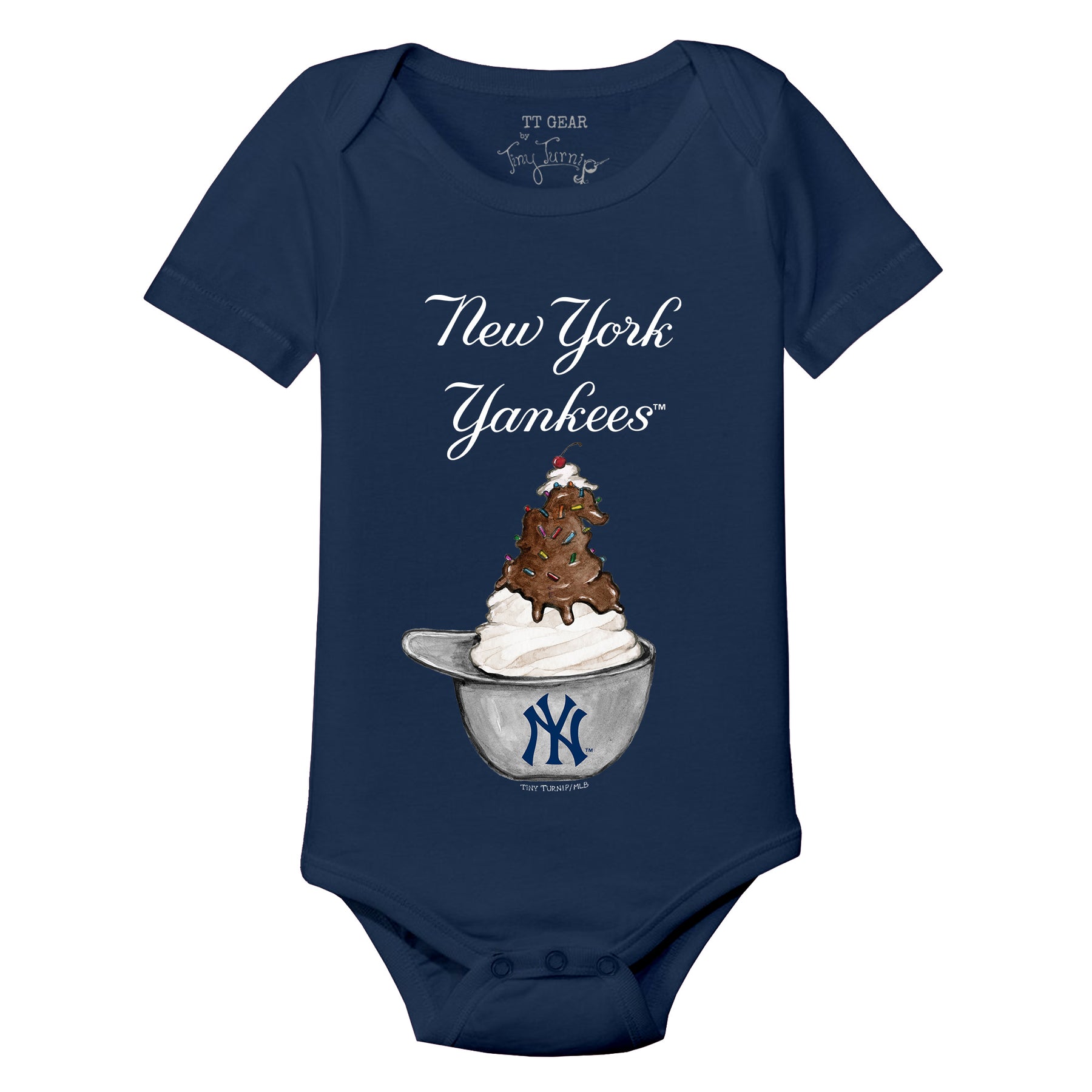 New York Yankees Sundae Helmet Short Sleeve Snapper