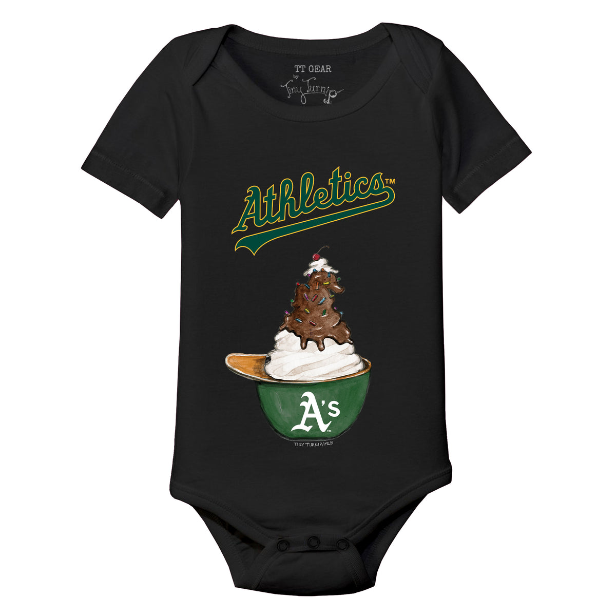 Oakland Athletics Sundae Helmet Short Sleeve Snapper