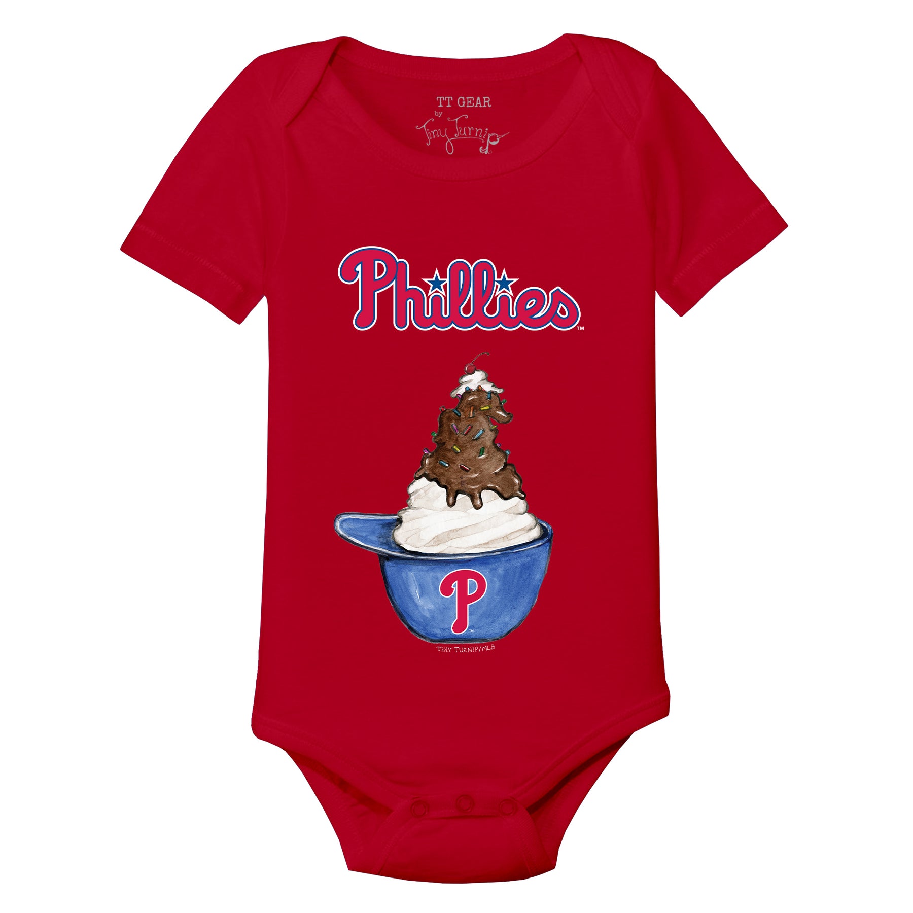 Philadelphia Phillies Sundae Helmet Short Sleeve Snapper