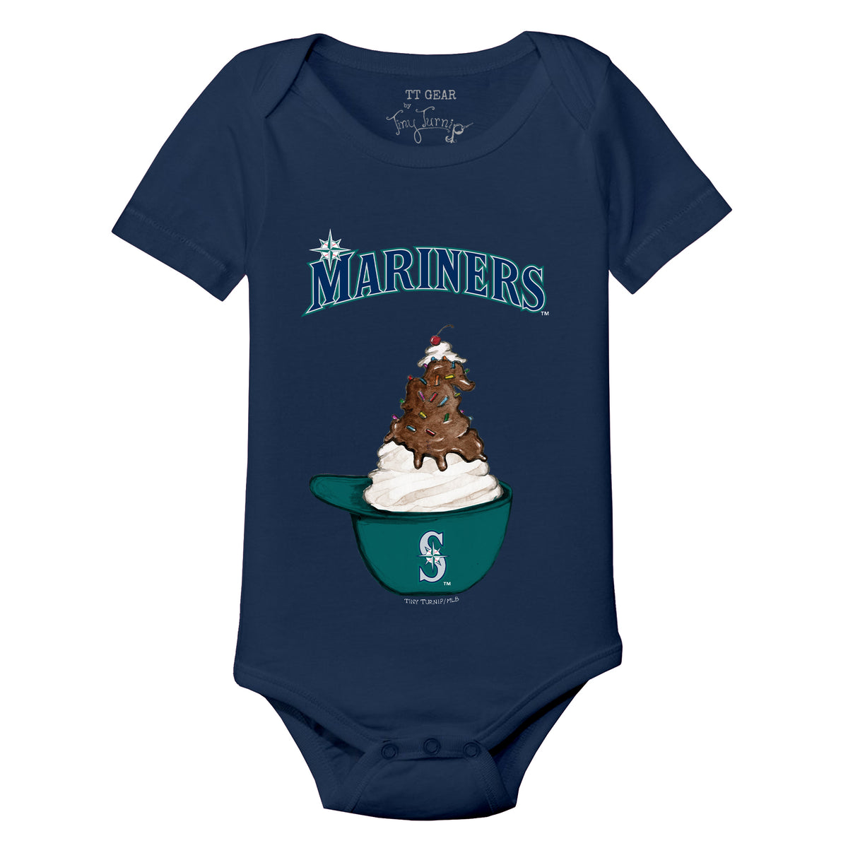 Seattle Mariners Sundae Helmet Short Sleeve Snapper