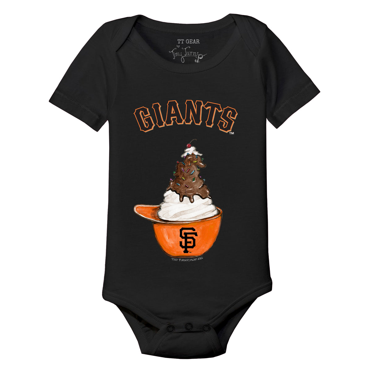 San Francisco Giants Sundae Helmet Short Sleeve Snapper