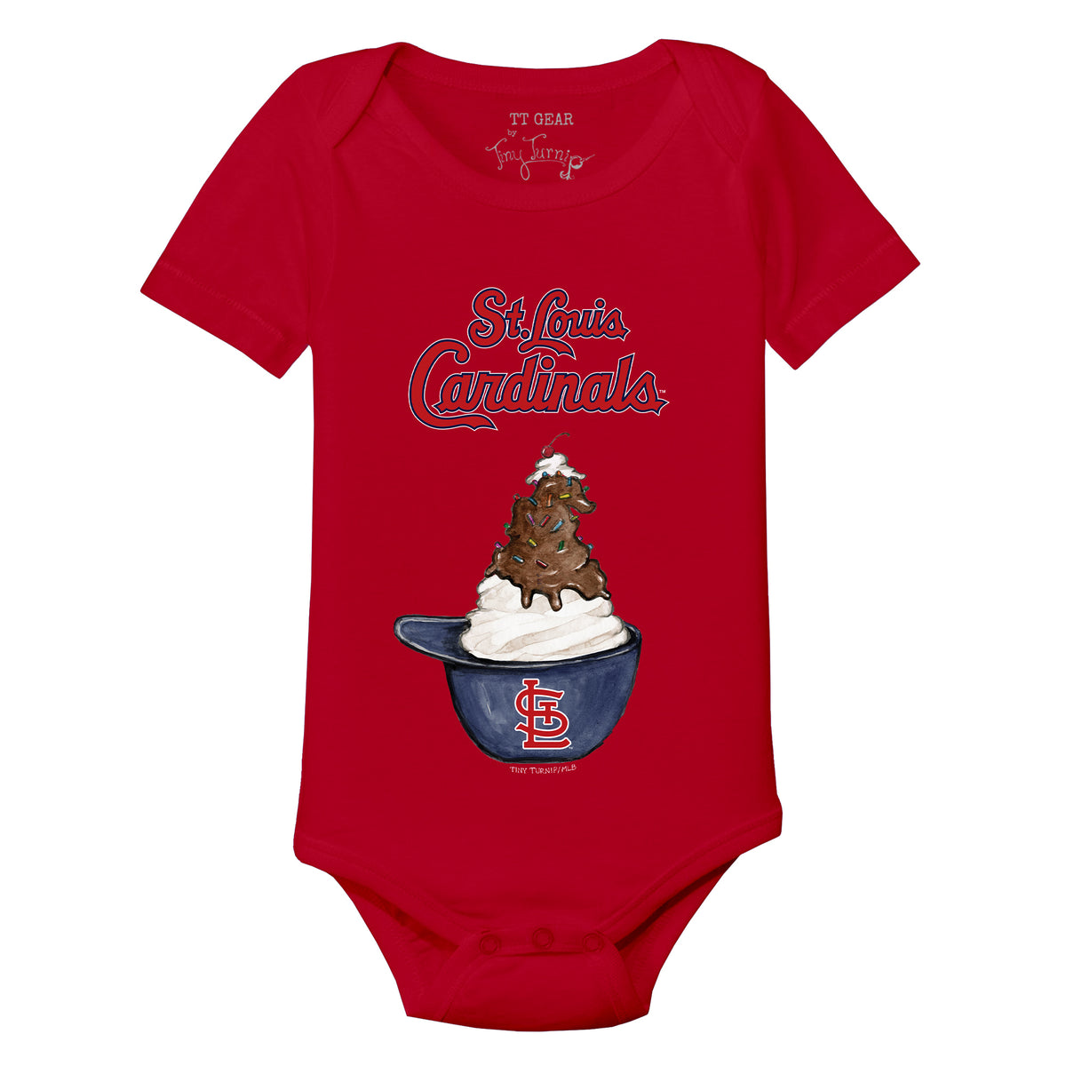 St. Louis Cardinals Sundae Helmet Short Sleeve Snapper