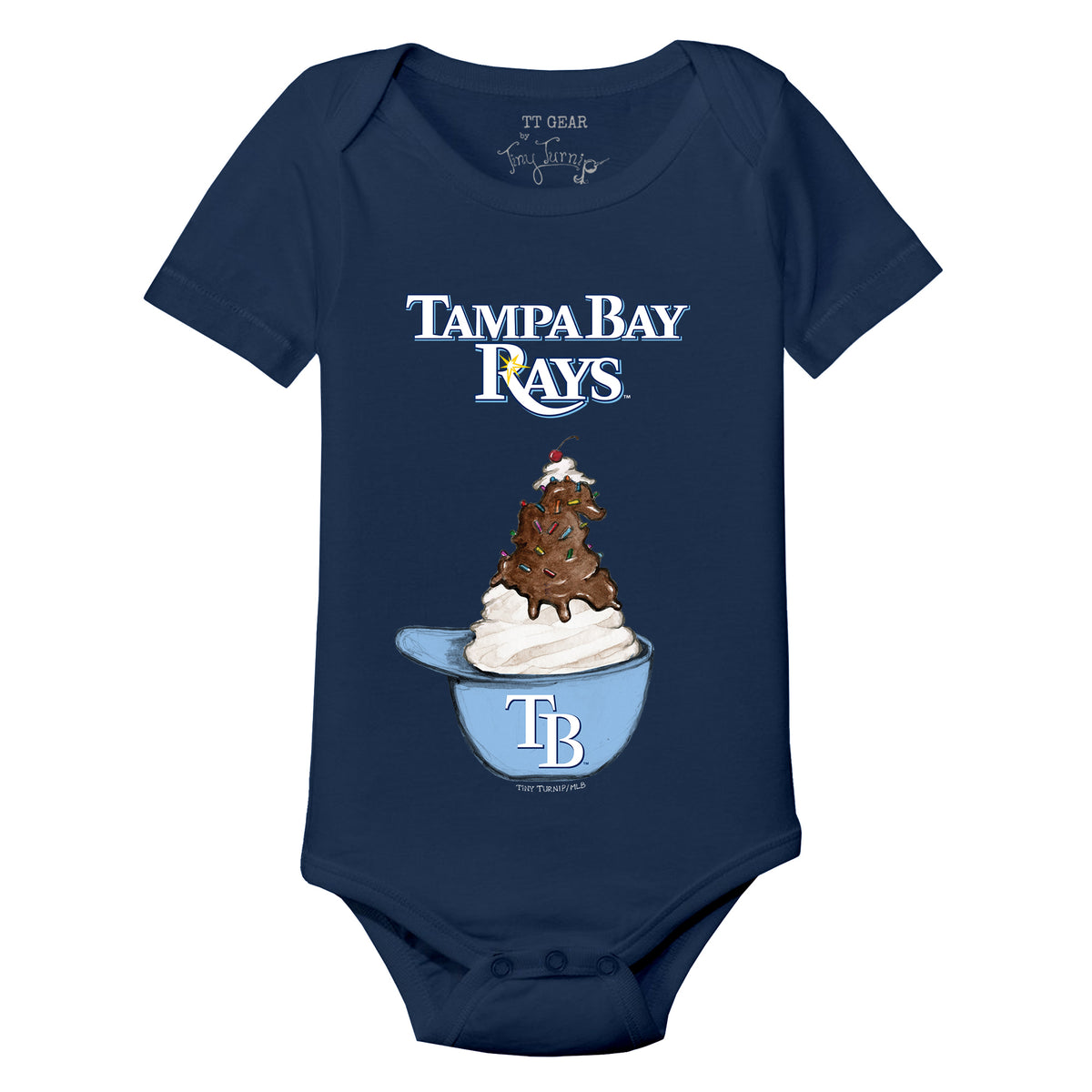 Tampa Bay Rays Sundae Helmet Short Sleeve Snapper