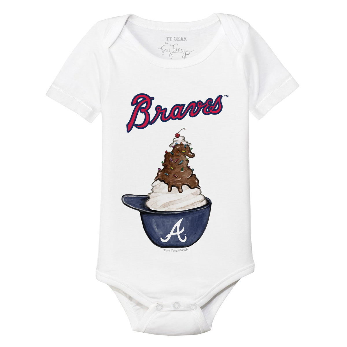 Atlanta Braves Sundae Helmet Short Sleeve Snapper