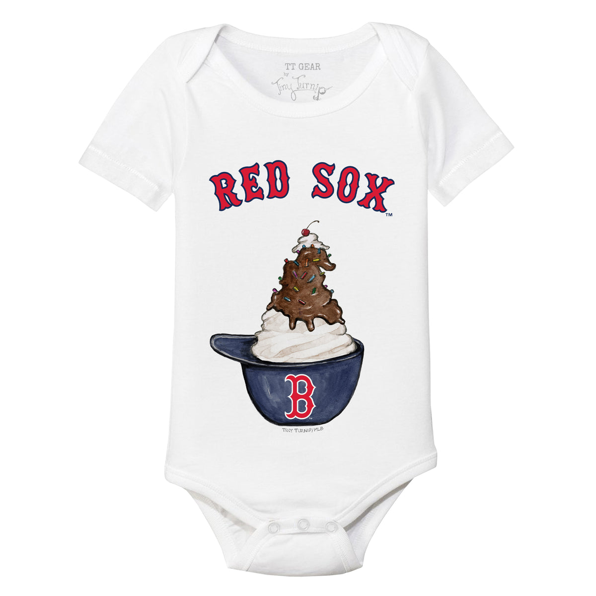 Boston Red Sox Sundae Helmet Short Sleeve Snapper