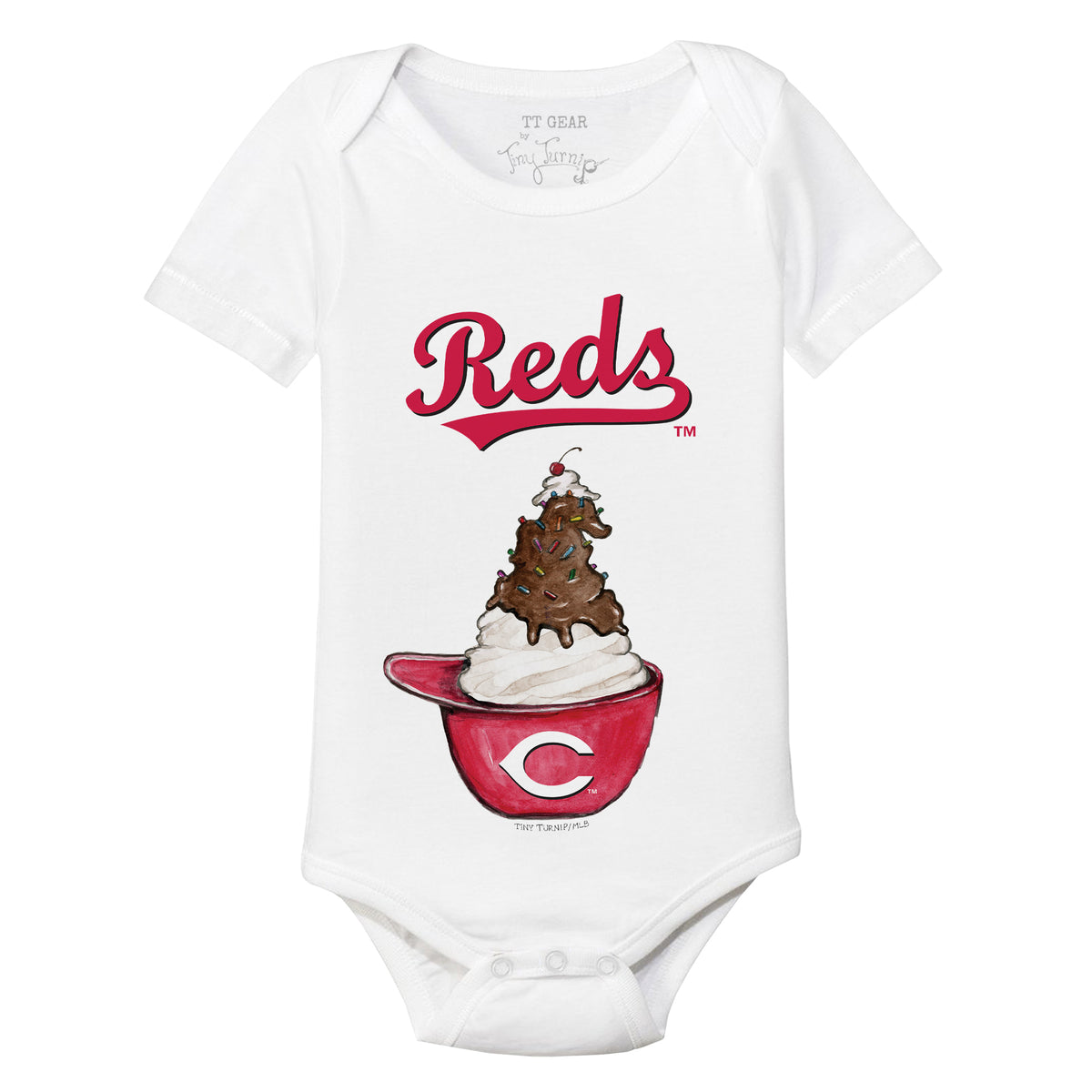 Cincinnati Reds Sundae Helmet Short Sleeve Snapper