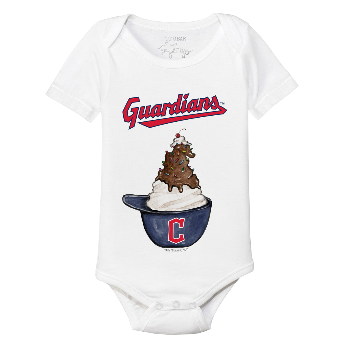 Cleveland Guardians Sundae Helmet Short Sleeve Snapper