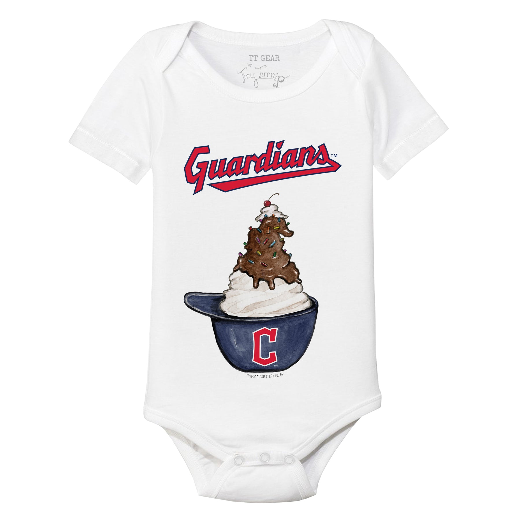 Cleveland Guardians Sundae Helmet Short Sleeve Snapper