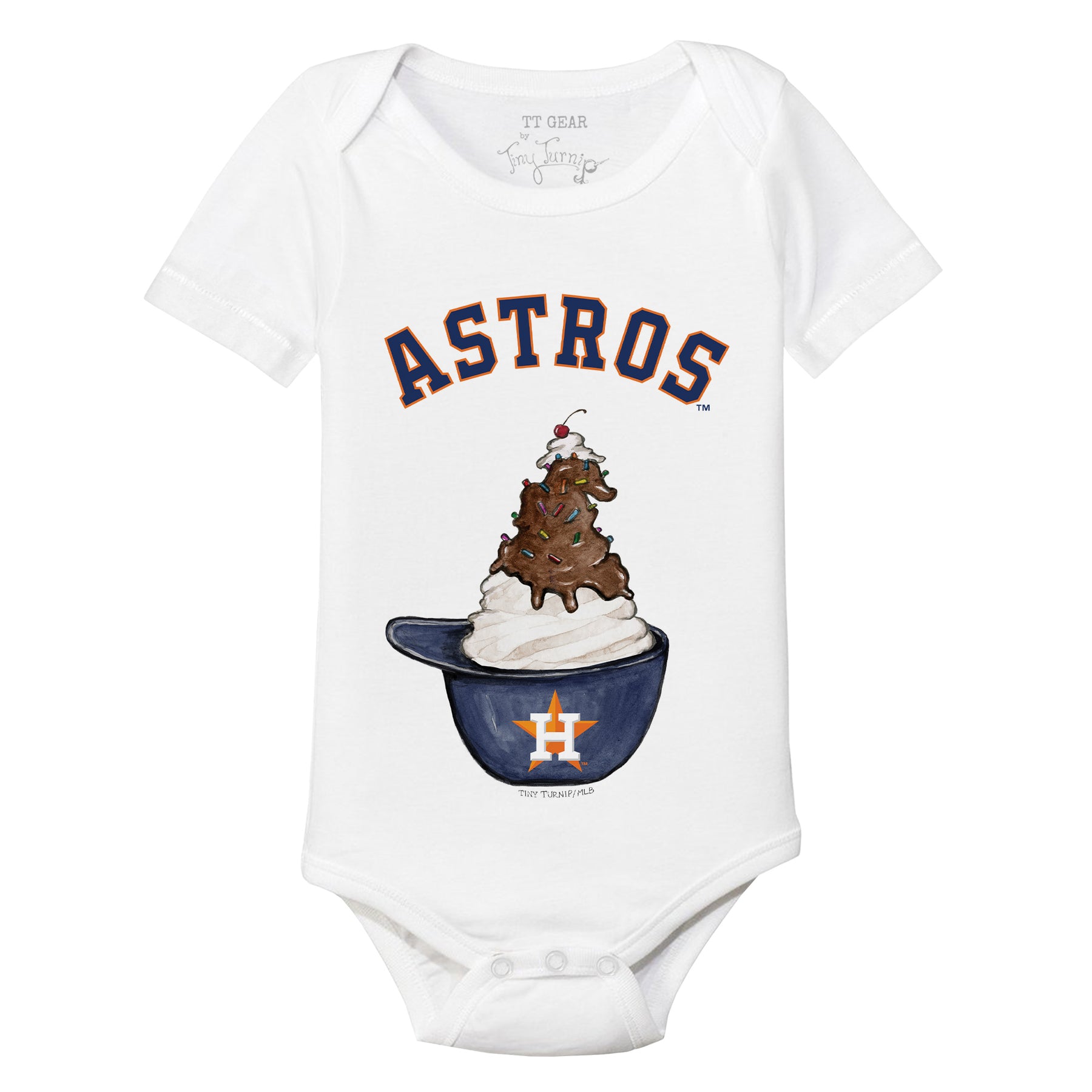 Houston Astros Sundae Helmet Short Sleeve Snapper