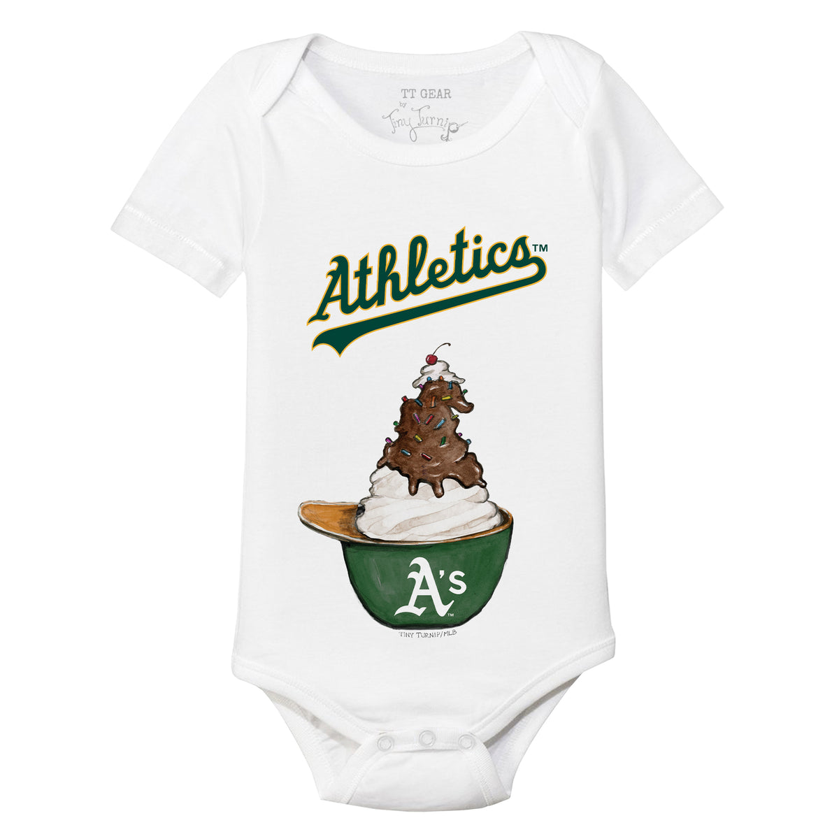 Oakland Athletics Sundae Helmet Short Sleeve Snapper
