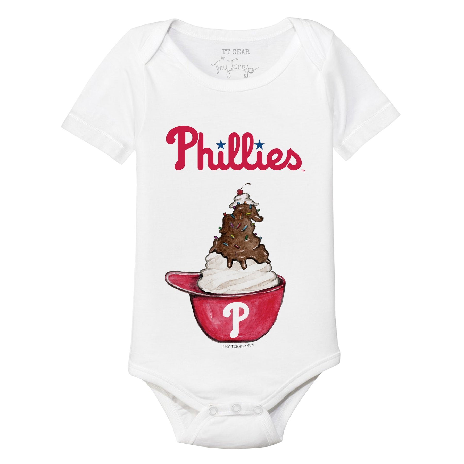 Philadelphia Phillies Sundae Helmet Short Sleeve Snapper