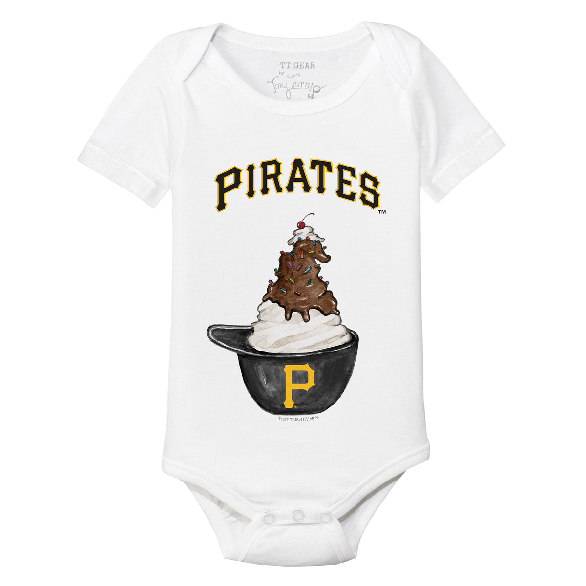 Pittsburgh Pirates Sundae Helmet Short Sleeve Snapper