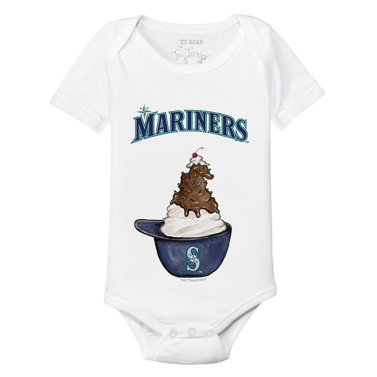 Seattle Mariners Sundae Helmet Short Sleeve Snapper
