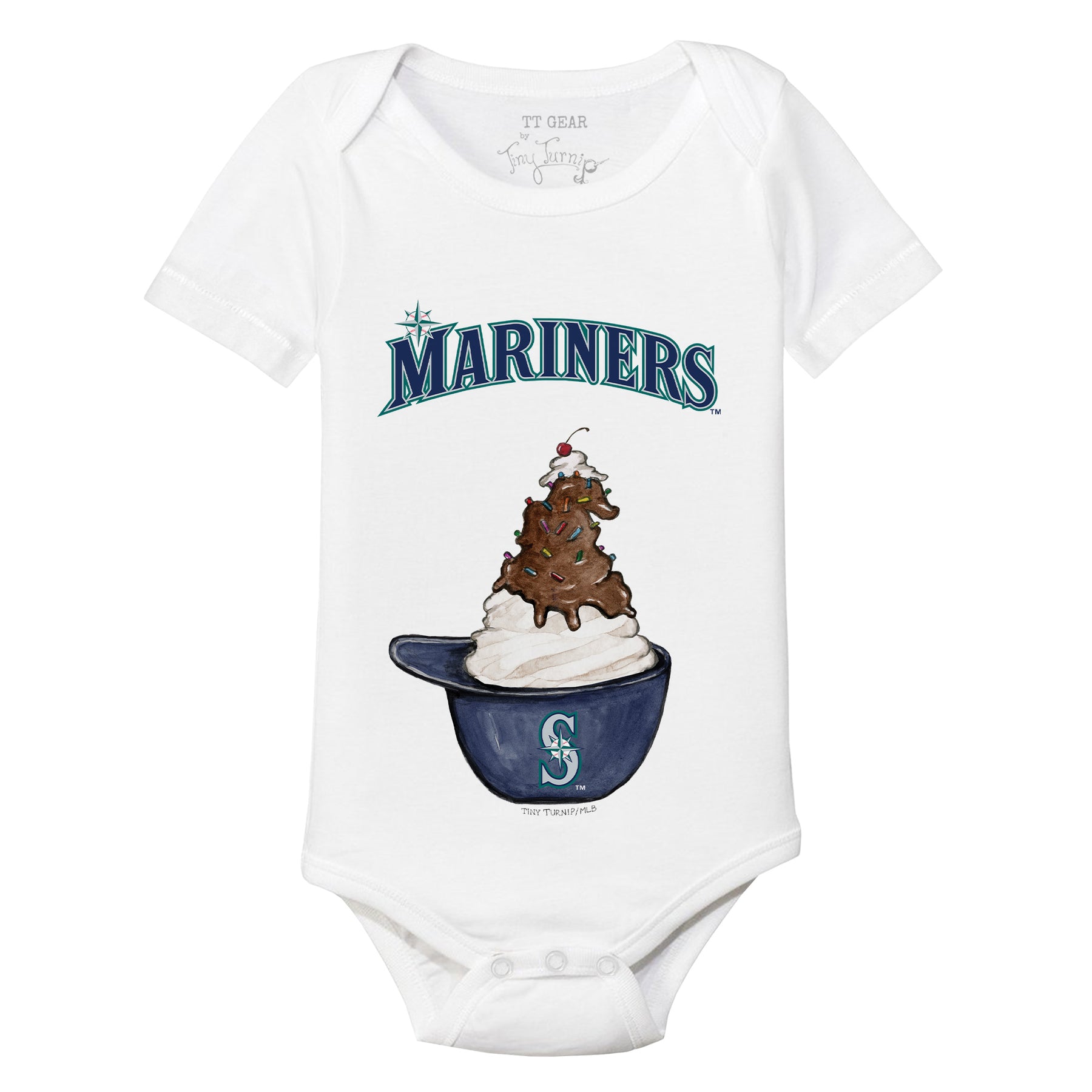Seattle Mariners Sundae Helmet Short Sleeve Snapper
