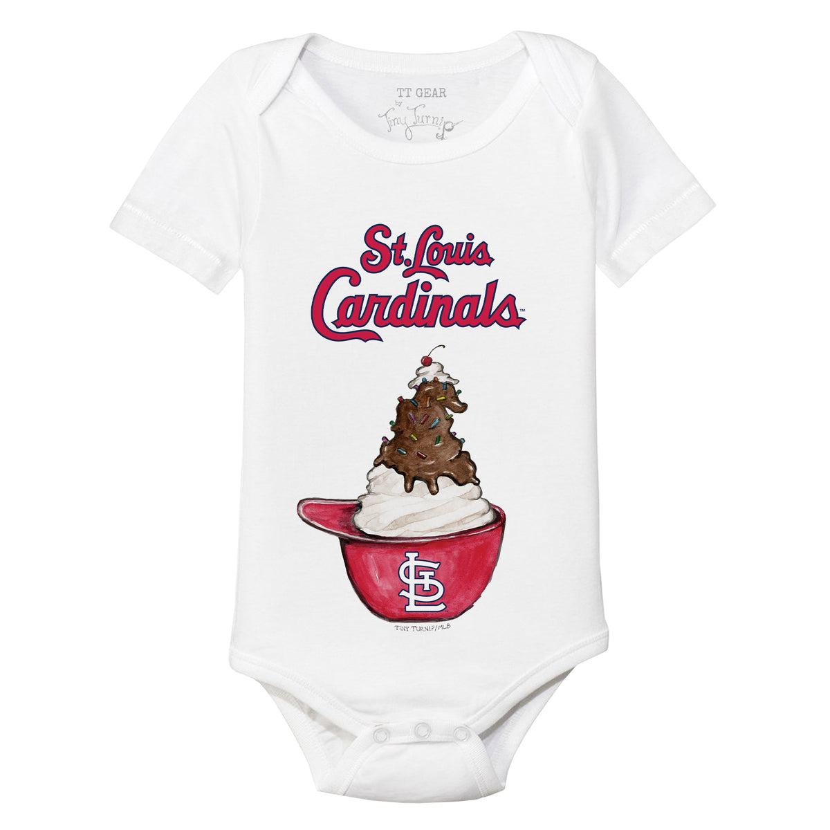 St. Louis Cardinals Sundae Helmet Short Sleeve Snapper