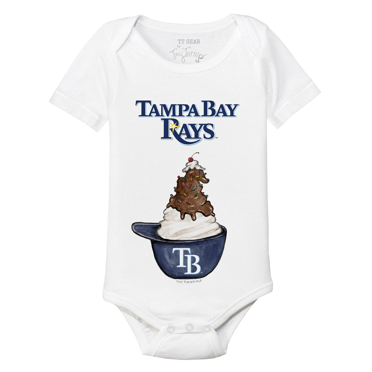 Tampa Bay Rays Sundae Helmet Short Sleeve Snapper