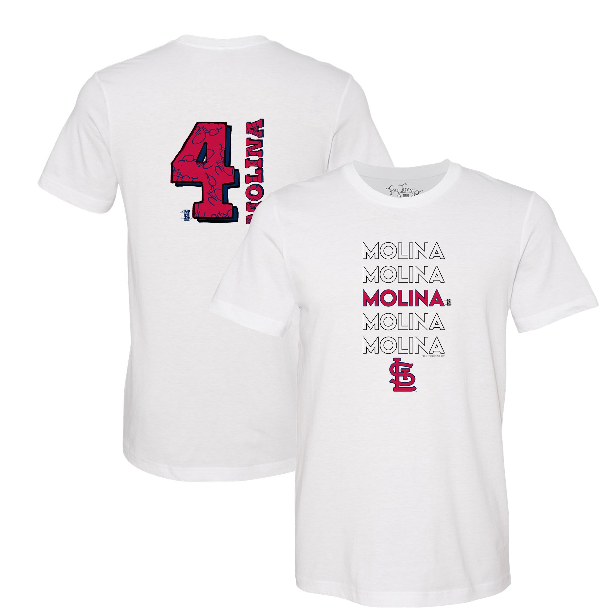 Toddler Tiny Turnip White/Navy Houston Astros Baseball Pow 3/4-Sleeve Raglan T-Shirt Size: 2T