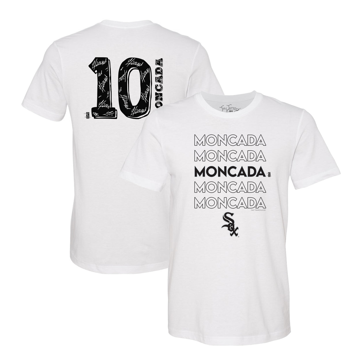 Chicago White Sox Yoan Moncada Stacked Tee Shirt