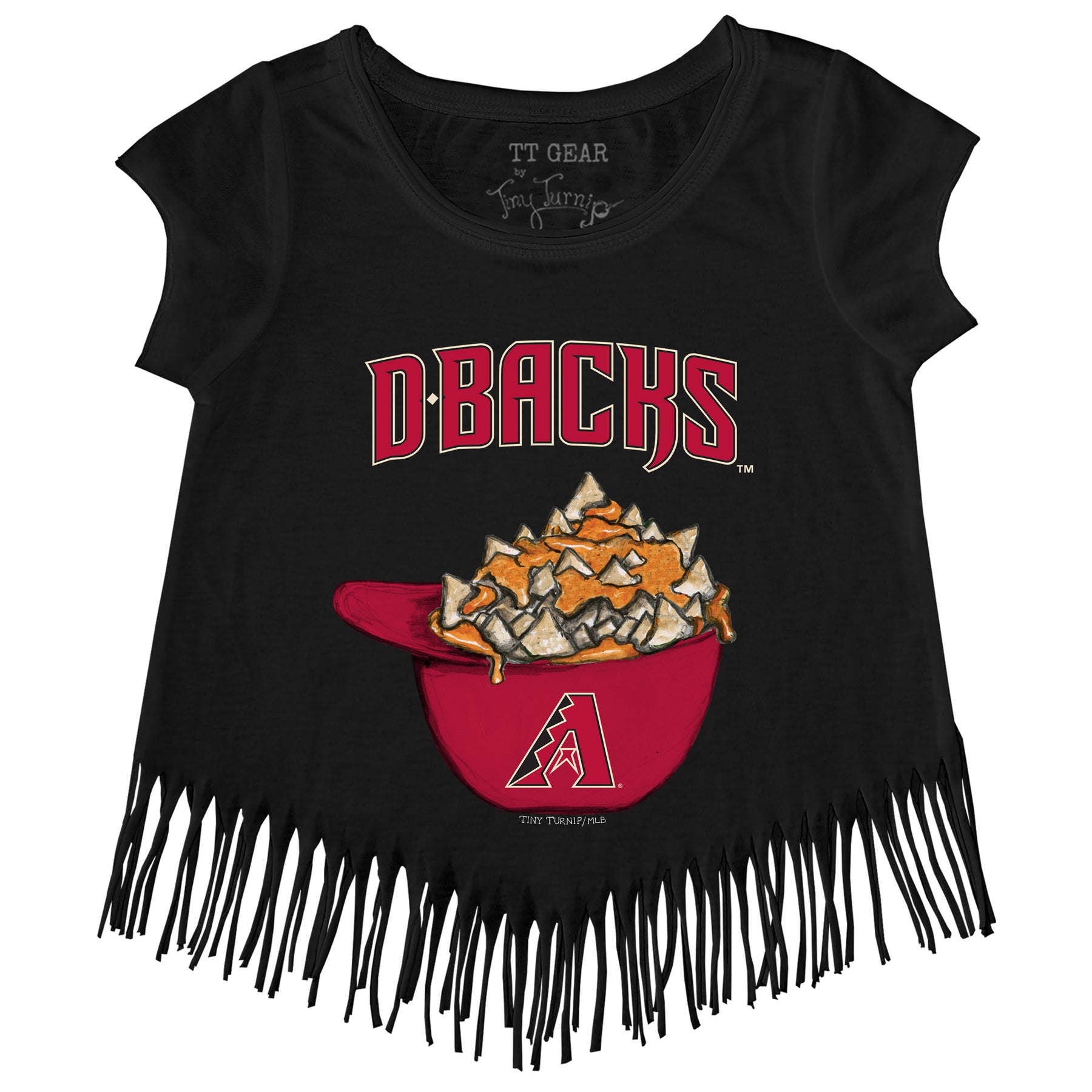 Arizona Diamondbacks Nacho Helmet Fringe Tee