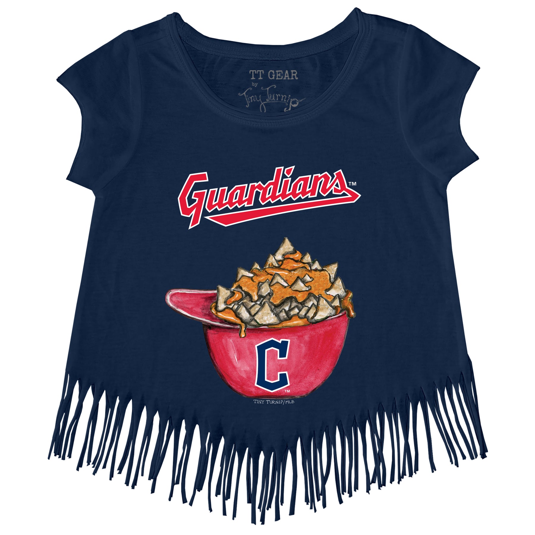 Cleveland Guardians Nacho Helmet Fringe Tee