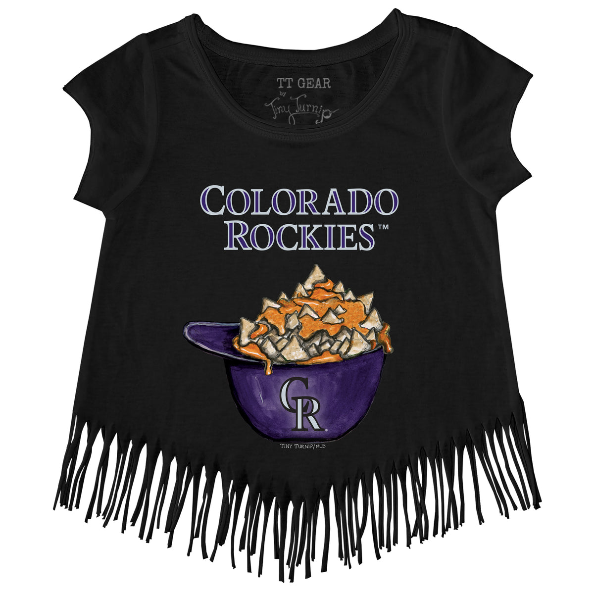 Colorado Rockies Nacho Helmet Fringe Tee