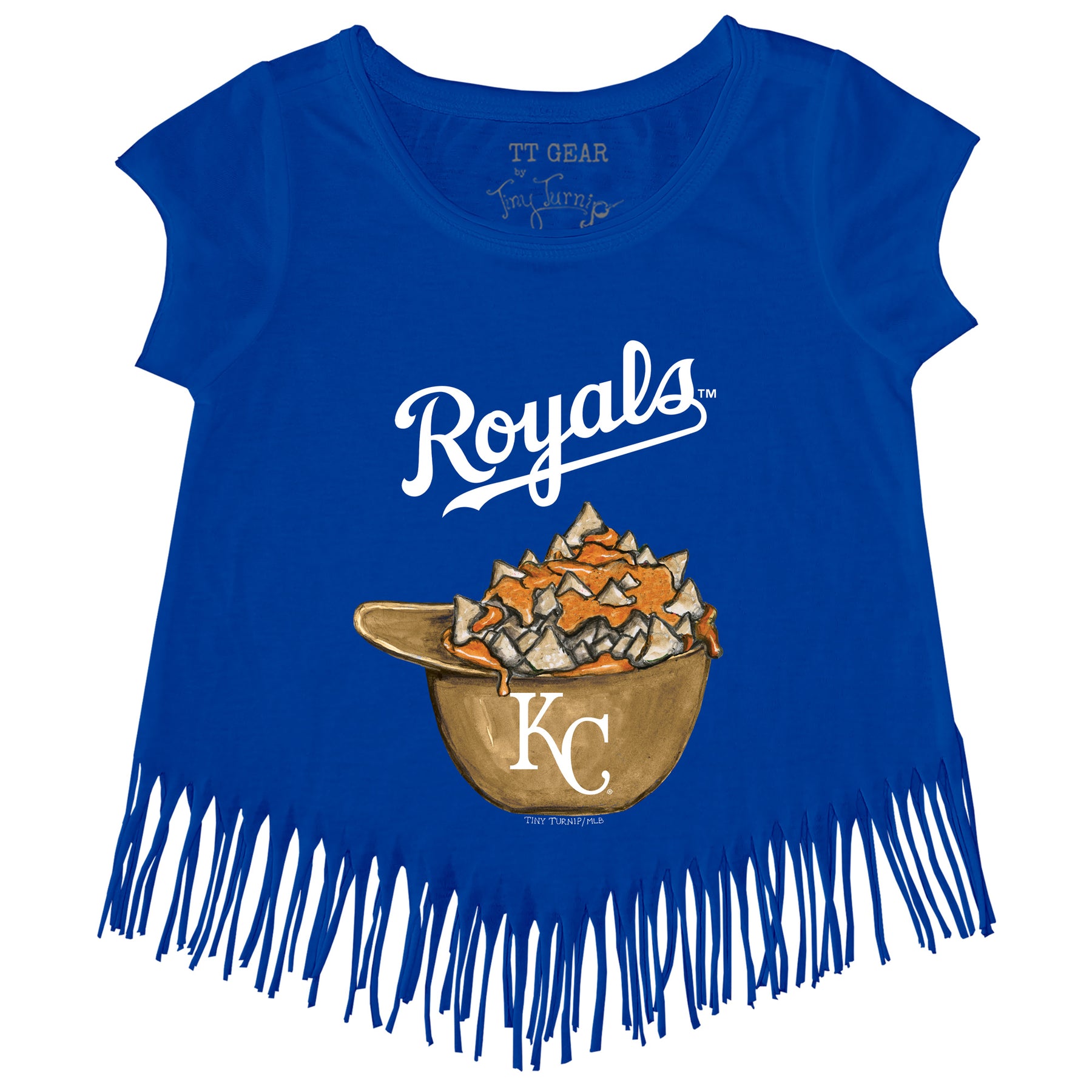 Kansas City Royals Nacho Helmet Fringe Tee