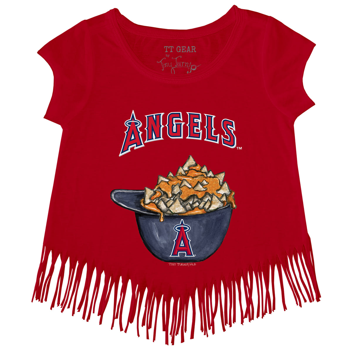 Los Angeles Angels Nacho Helmet Fringe Tee