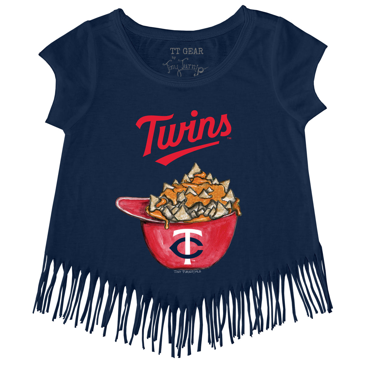 Minnesota Twins Nacho Helmet Fringe Tee