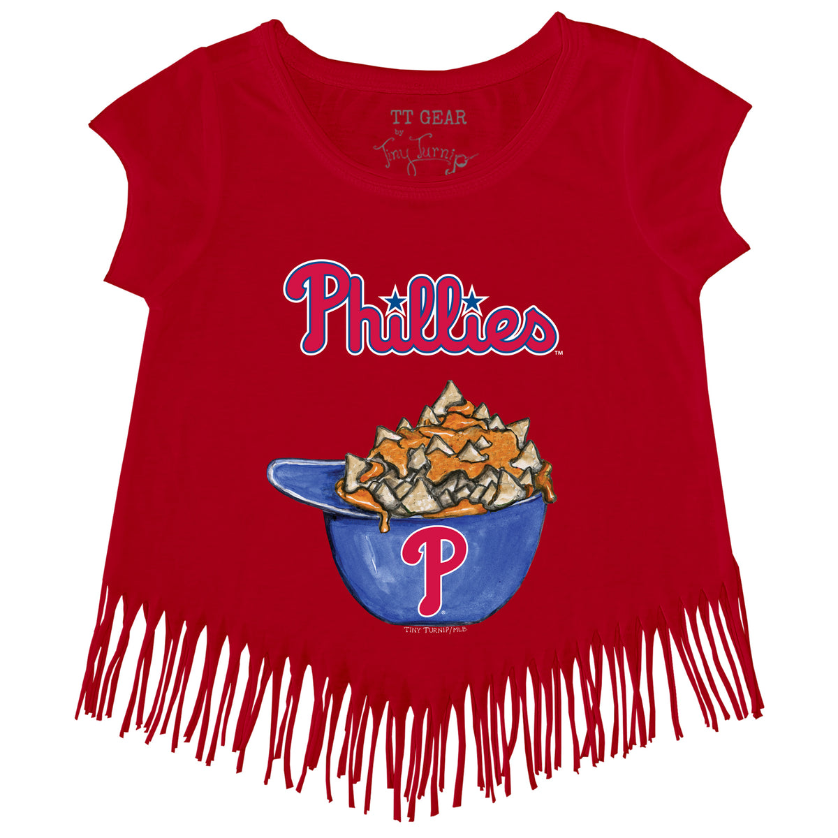 Philadelphia Phillies Nacho Helmet Fringe Tee