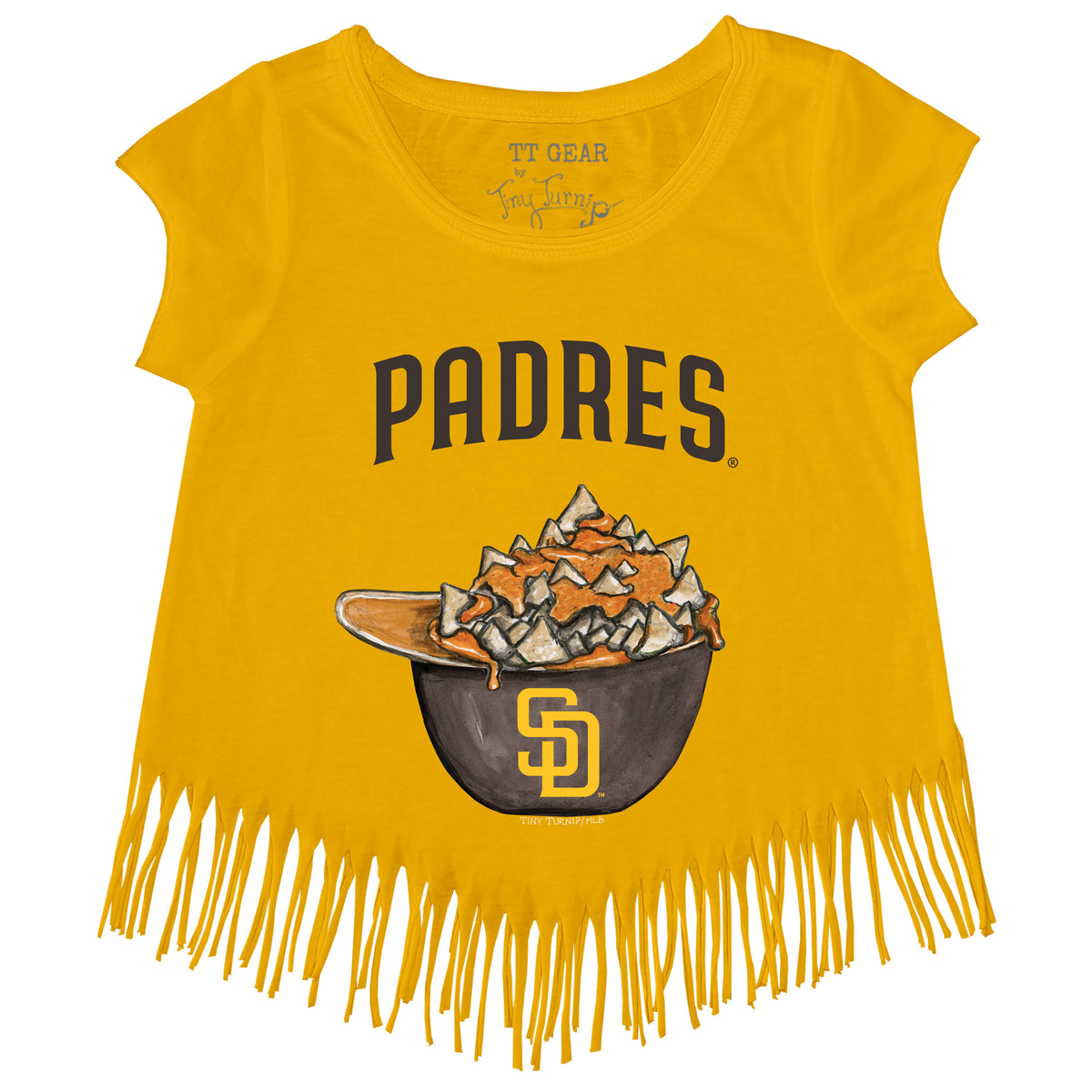 San Diego Padres Nacho Helmet Fringe Tee