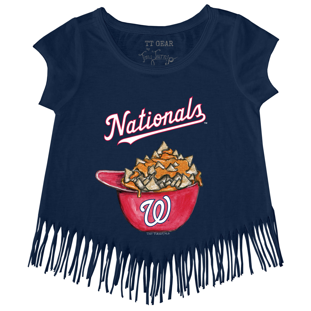 Washington Nationals Nacho Helmet Fringe Tee