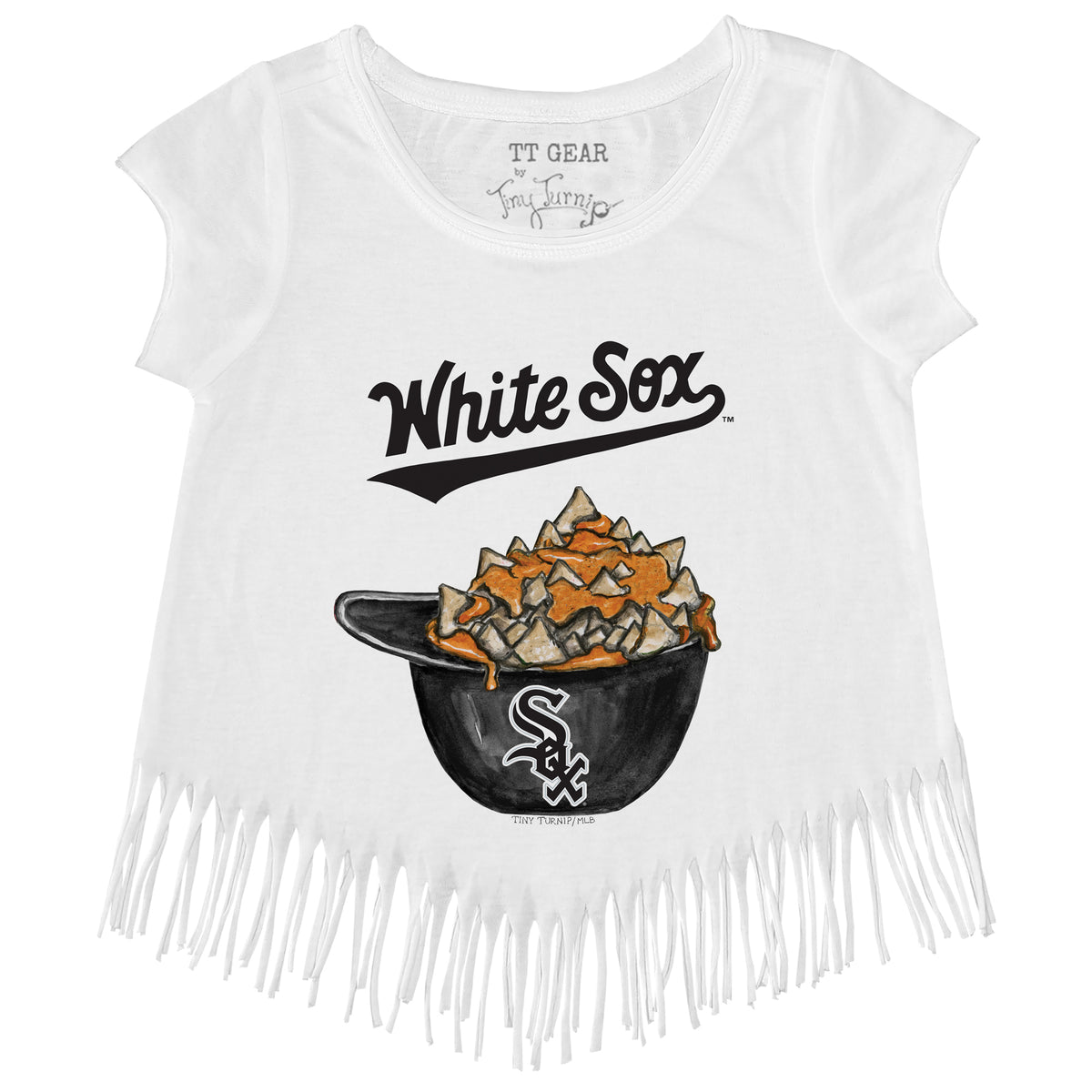 Chicago White Sox Nacho Helmet Fringe Tee