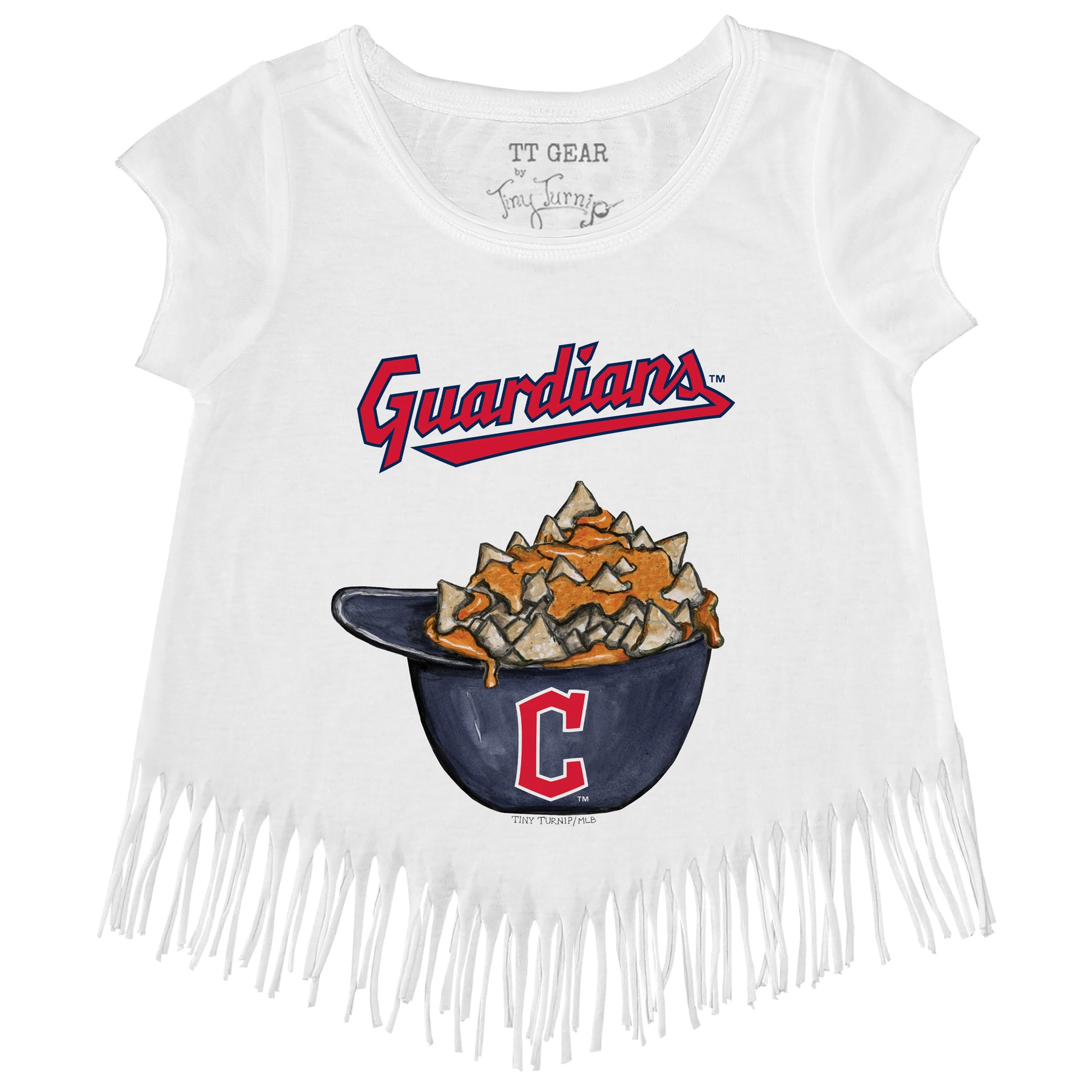 Cleveland Guardians Nacho Helmet Fringe Tee